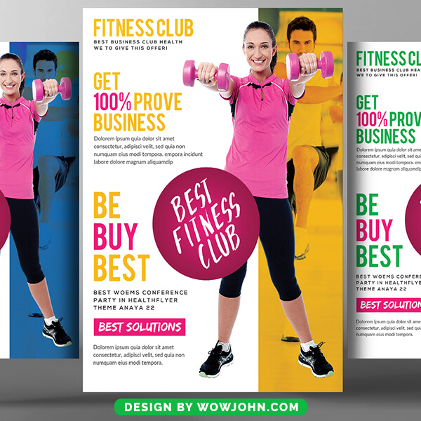 Fitness Trainer Flyer Free Psd Template