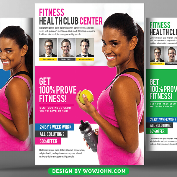 Free Fitness Flyer Template Publisher