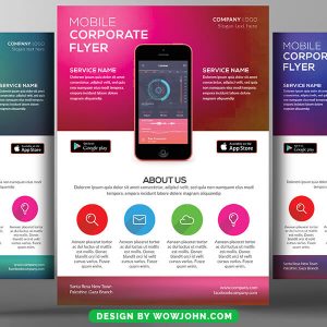 2022 Mobile App Promotion Psd Flyer Poster Template