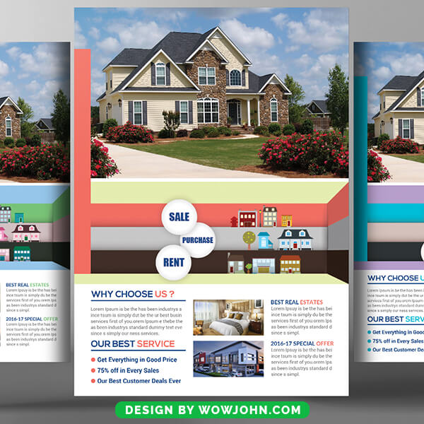 Home House For Sale Psd Flyer Template