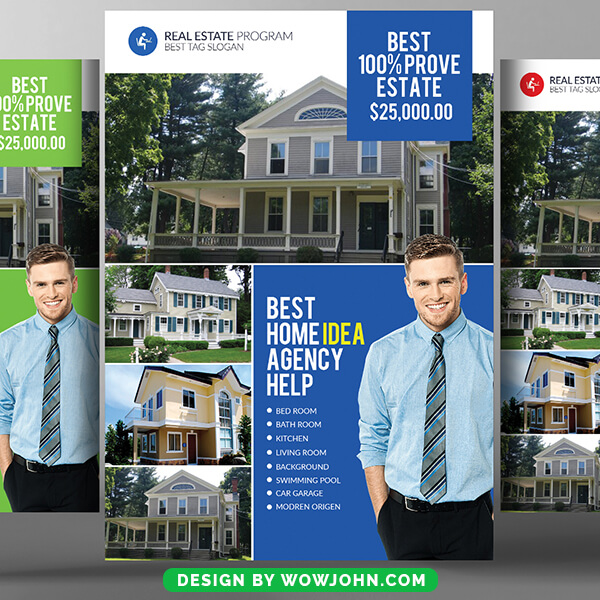 Open House Real Estate Agency Psd Flyer Template