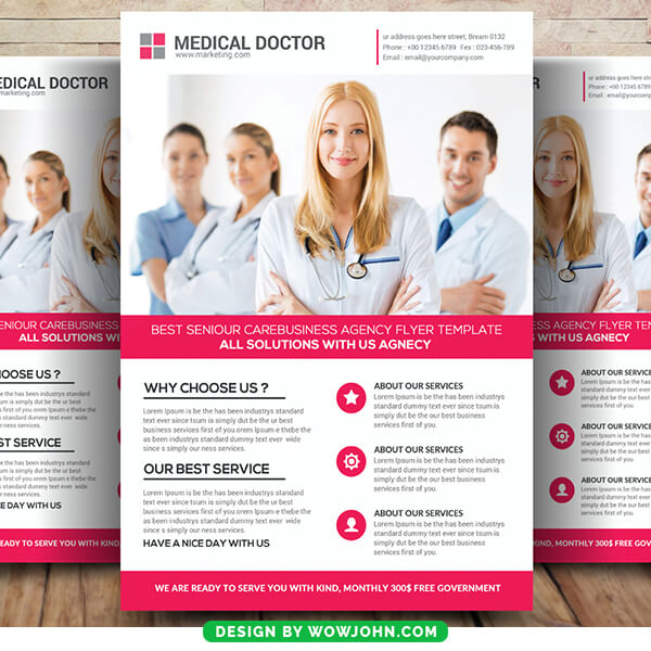 Medical Doctor Flyer Template Psd Design