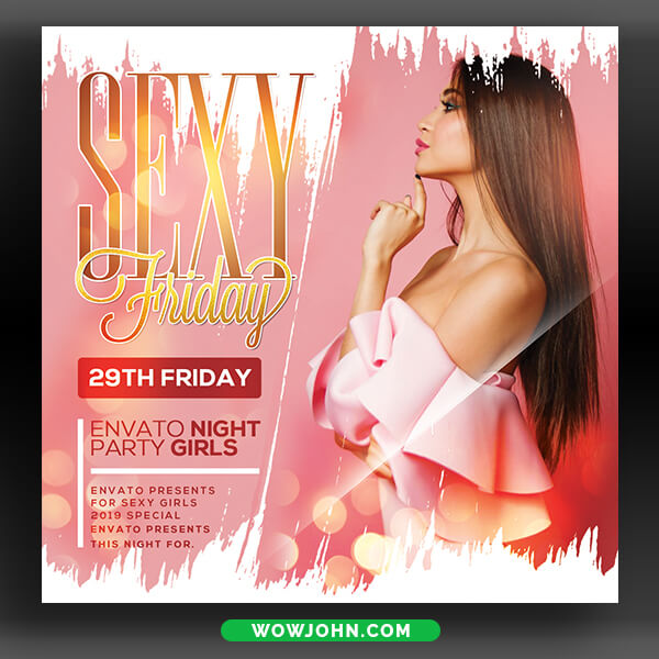 Sexy Night Club Party Flyer Template Free Psd