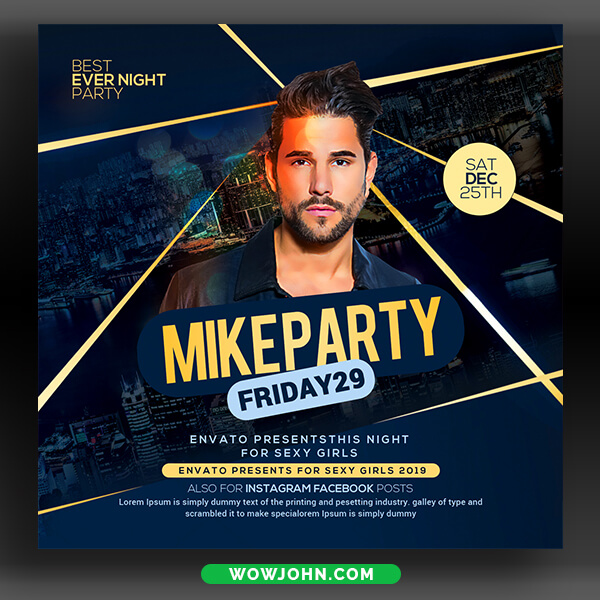 Dj Guest Party Flyer Template Free Psd