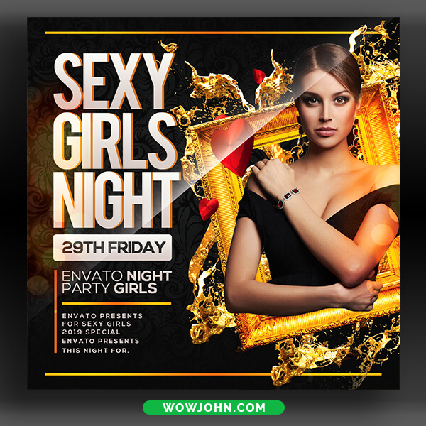 Sexy Night Club Party Flyer Template Psd Download
