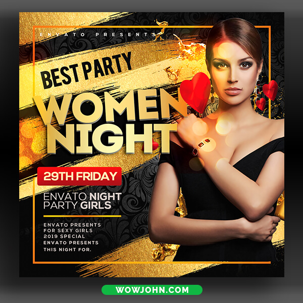 Womens Night Club Flyer Template Psd Download