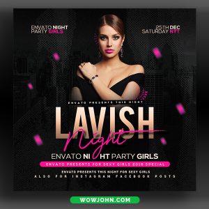Club Night Party Flyer Template Psd Download