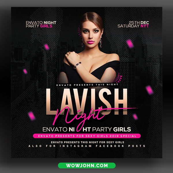 Club Night Party Flyer Template Psd Download