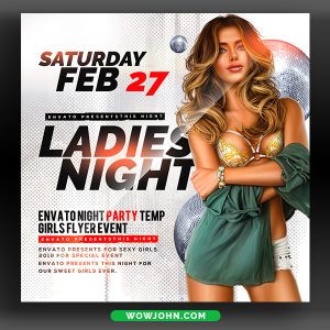 Ladies Party Flyer Template Psd Download