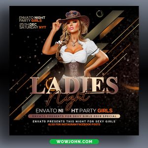 Free Classy Night Party Flyer Template Psd
