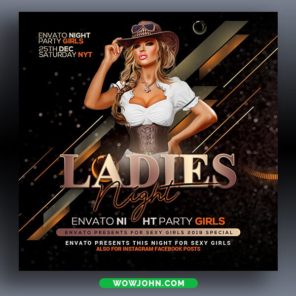 Free Classy Night Party Flyer Template Psd