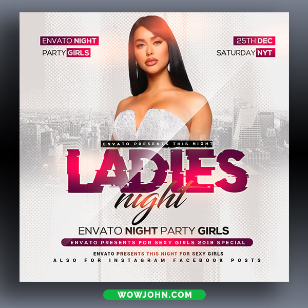Free Scandal Night Club Flyer Template Psd