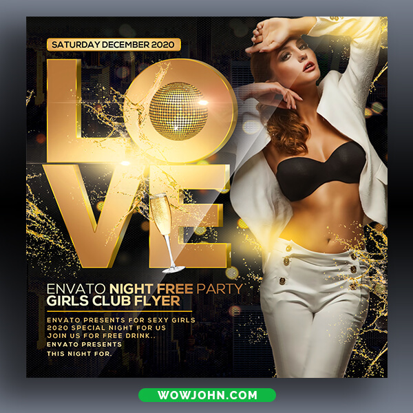 Club Party Premium Psd Flyer Template Download