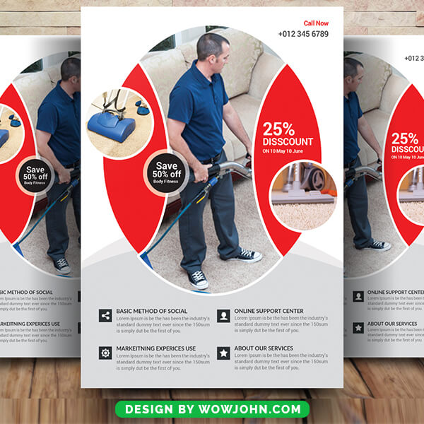 House Cleaning Service Psd Flyer Template Design