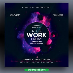 After Work Party Flyer Psd Template Download