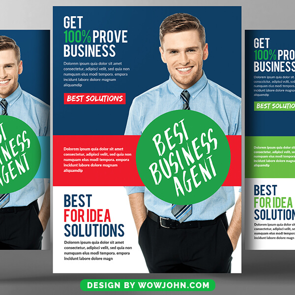 Realtor Psd Flyer Template 3 Colors Free