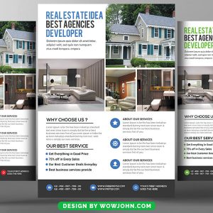 Real Estate Home Psd Flyer Template