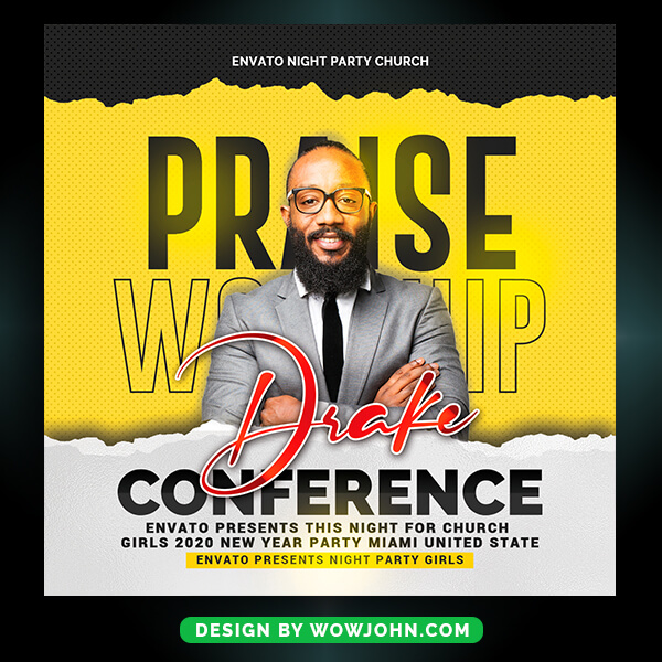 Church Conference Flyer Psd Design Template