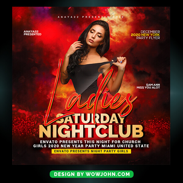 Nightclub Party Flyer Template Psd File