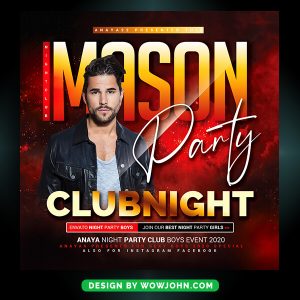 Dj Nightclub Party Flyer Template Psd File