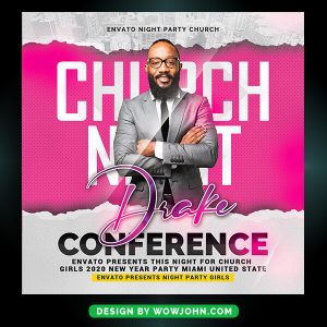 Youth Conference Church Flyer Template PSD