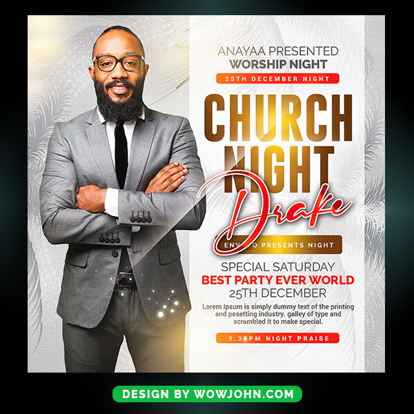 Church Event Flyer Psd Template Download