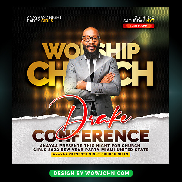 Church Conference Flyer Template Psd Free File