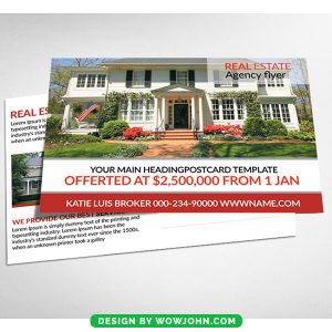 Real Estate Listings Postcard Psd Temlate