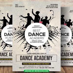 Dance Contest Poster Flyer Template Psd Design