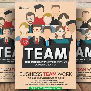 Business Team Conference Flyer Template Psd Design