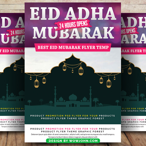 Eid Al Adha Party Flyer Template Psd Design