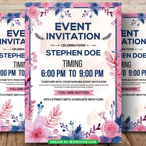 Event Invitation Poster Flyer Template Psd Design