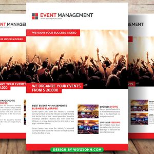 Event Management Flyer Template Psd Design