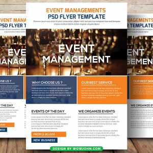 Event Planner Flyer Template Psd Design