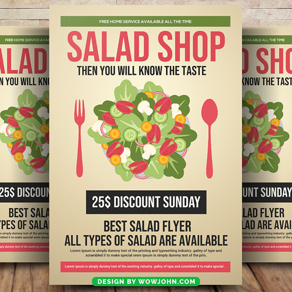 Vegetables Shop Flyer Template Psd Design