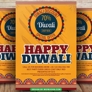 Diwali Sale Flyer Template Psd Download File