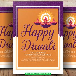 Diwali Poster Flyer Template Psd Download