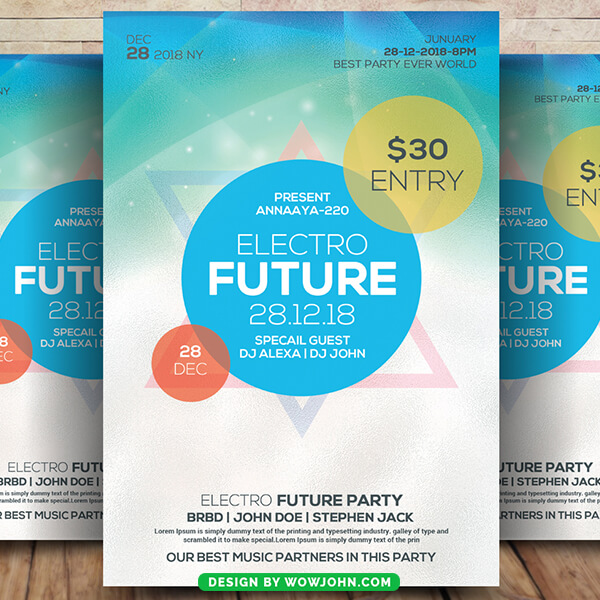 Club Limits Party Flyer Template Psd Design