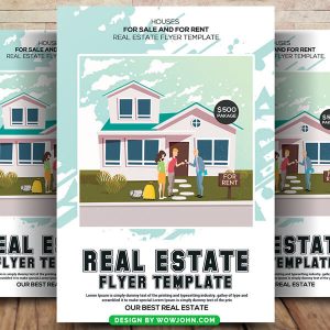 Real Estate Agency Flyer Template Psd Design