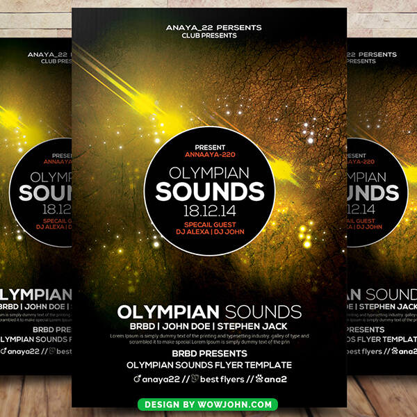 Clear Beats Party Flyer Template Psd Design