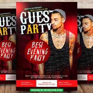 Dj Guest Night Party Flyer Template Psd Design