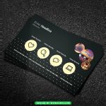 Technology Business Card Template Psd Design