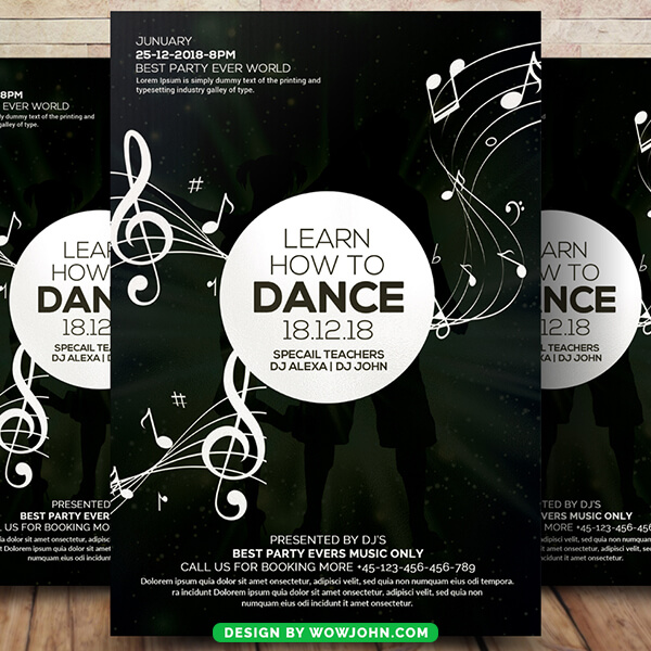 School Dance Flyer Poster Template Psd Design