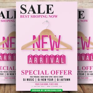 Clothing Store Offer Flyer Poster Template Psd