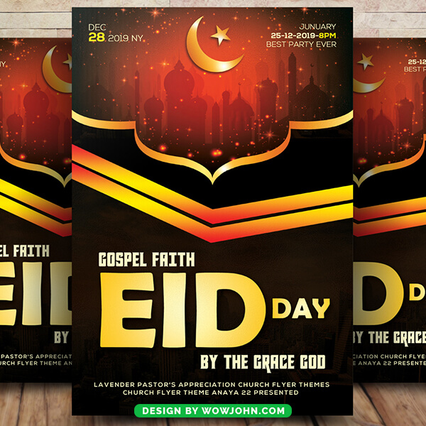 Eid Al Adha Mubarak Flyer Template Psd Design