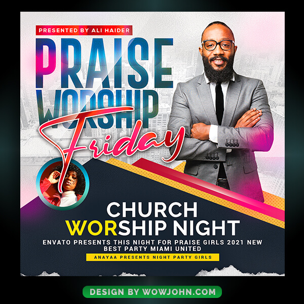 Praise Worship Flyer Template Psd Design