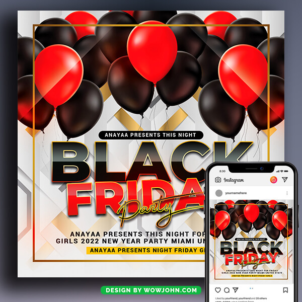 Black Friday Sale Offer Flyer Template Psd Design
