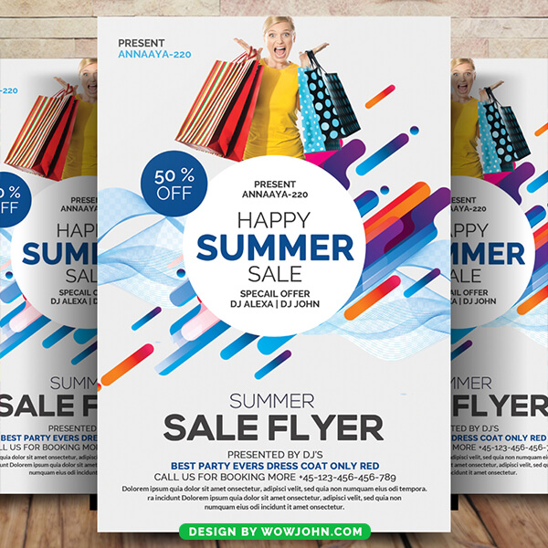 Summer Sale Offer Flyer Poster Template Psd Design