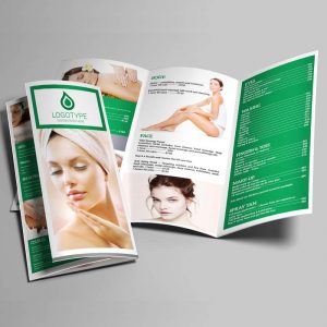 SPA Beauty Trifold Brochure Template Design Psd