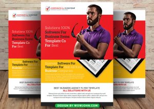 Red Business Corporate Flyer Template